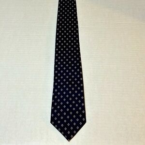 Cape Cod silk Tie Black light blue white red